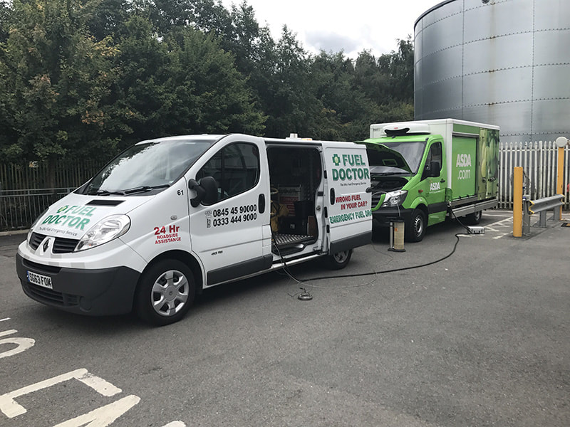 ASDA Van wrong fuel recovery in Walsall near Birmingham