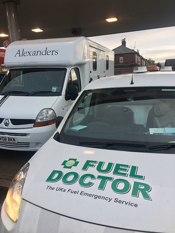 Motorhome puts wrong fuel in tank in Rochdale Lancashire
