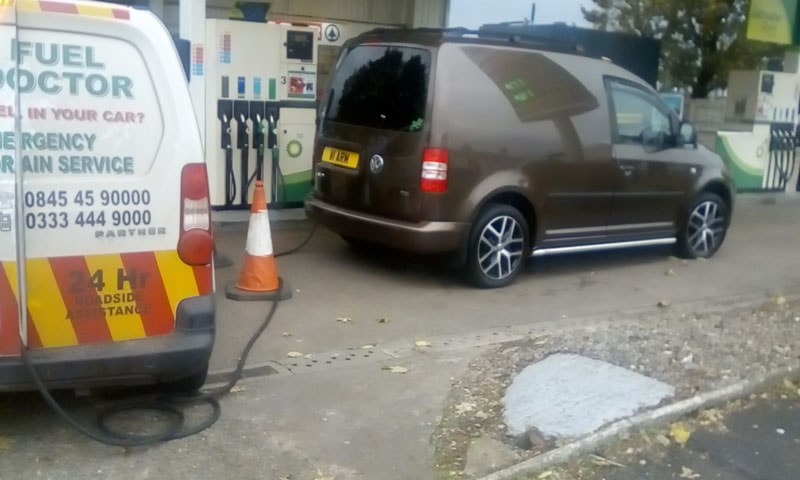 van puts wrong fuel in car in Carlisle Cumbria