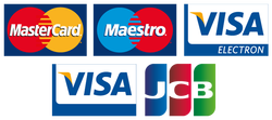 We accept all credit and debit cards on the roadside