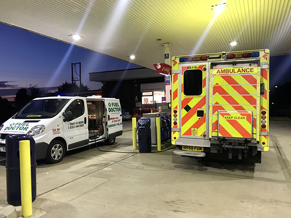 Emergency Ambulance Fuel Drain in Banbury