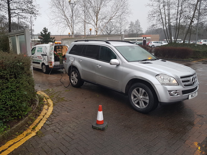 Mercedes 4x4 wrong fuel recovery in Wilmslow