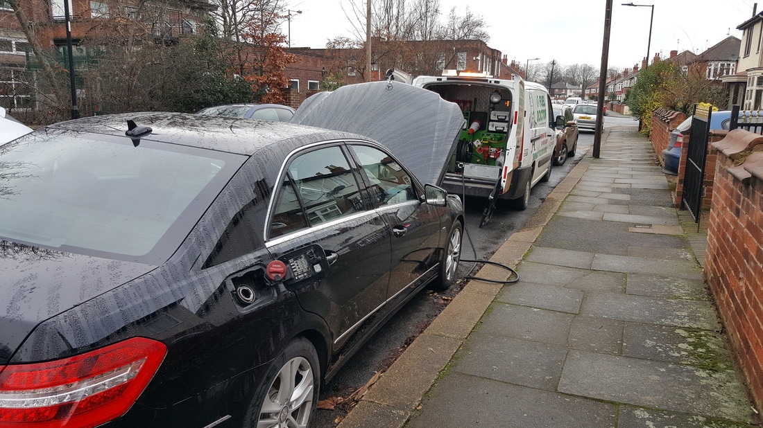 Mercedes E30 Puts the wrong fuel in car in Doncaster and recovered by Fuel Doctor