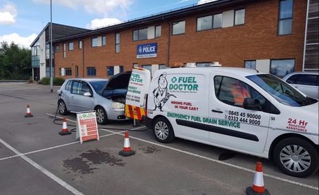 Fuel Doctor Wrong Fuel in Volkswahon Golf Maltby Police Station South Yorkshire