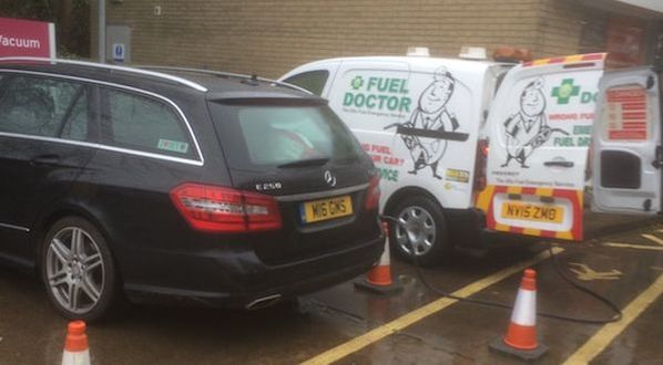 Mercedes puts wrong fuel in car in Banbury Oxford