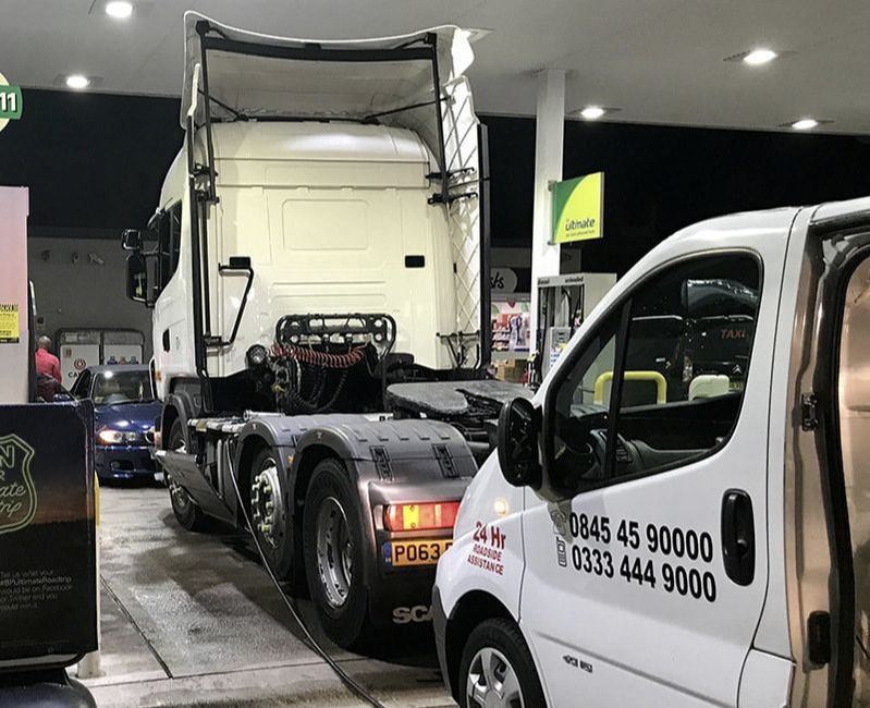 Lorry wrong fuel recovery in Birmingham by Fuel Doctor
