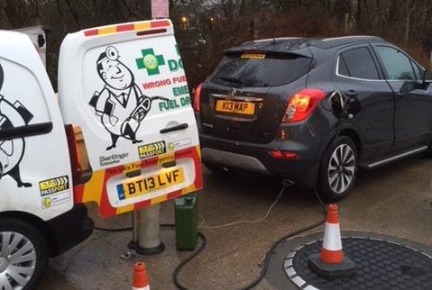 Vauxhall Mokka wrong fuel in car in Burnley