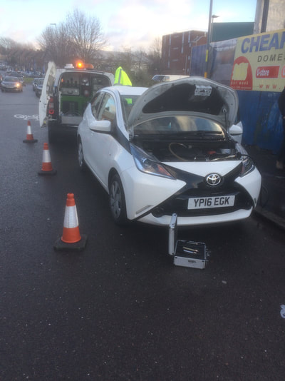 Toyota is rescued by Fuel Doctor Birmingham 